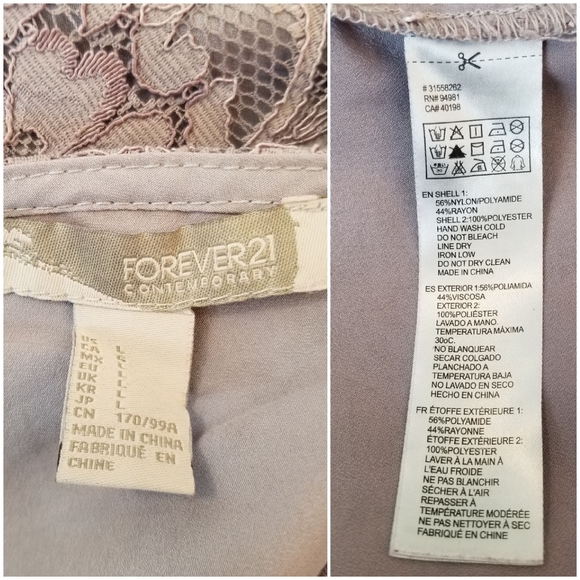 Forever 21 Cutout Back Lace Dress, Size L - Picture 13 of 15